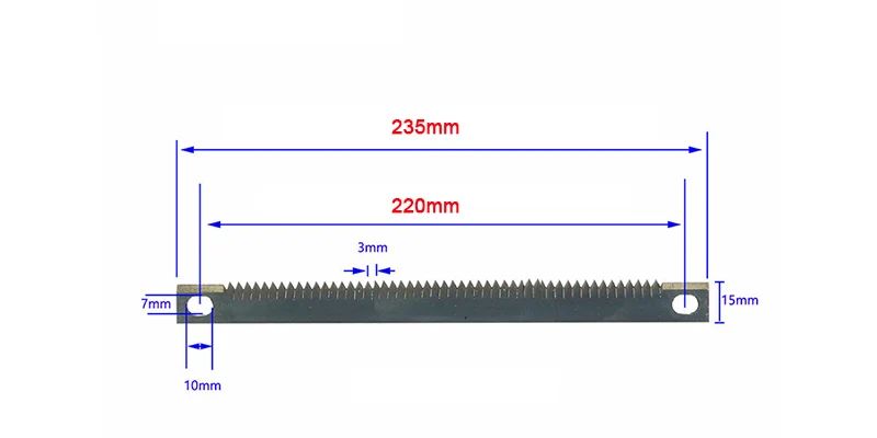 Color:235mm-7x10mm Hole