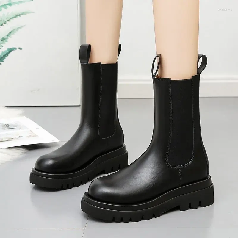 Black high boots