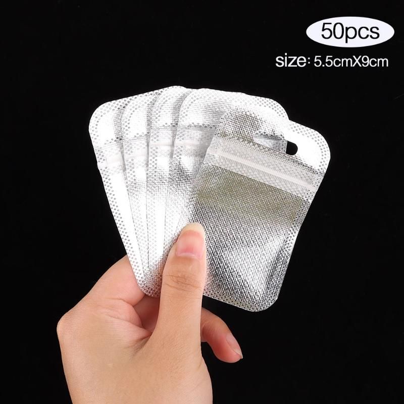 50pcs silver 5.5X9cm