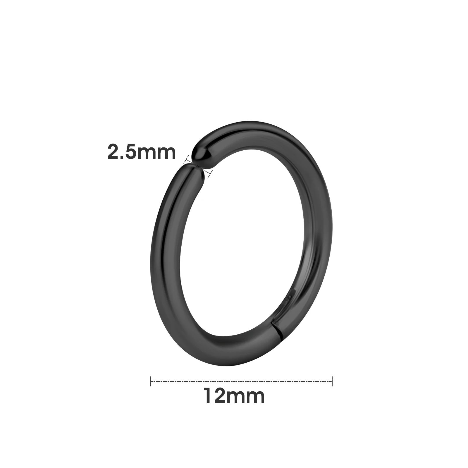 Metal Color:Black 2.5X12mm