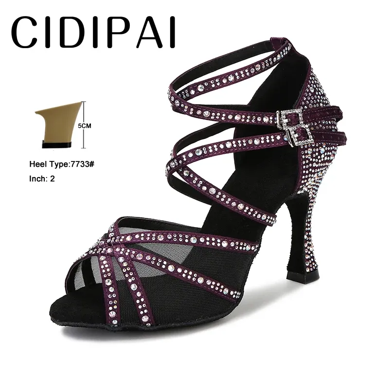 Purple 5cm heel