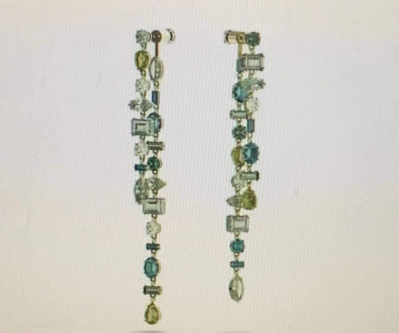 1# green earrings