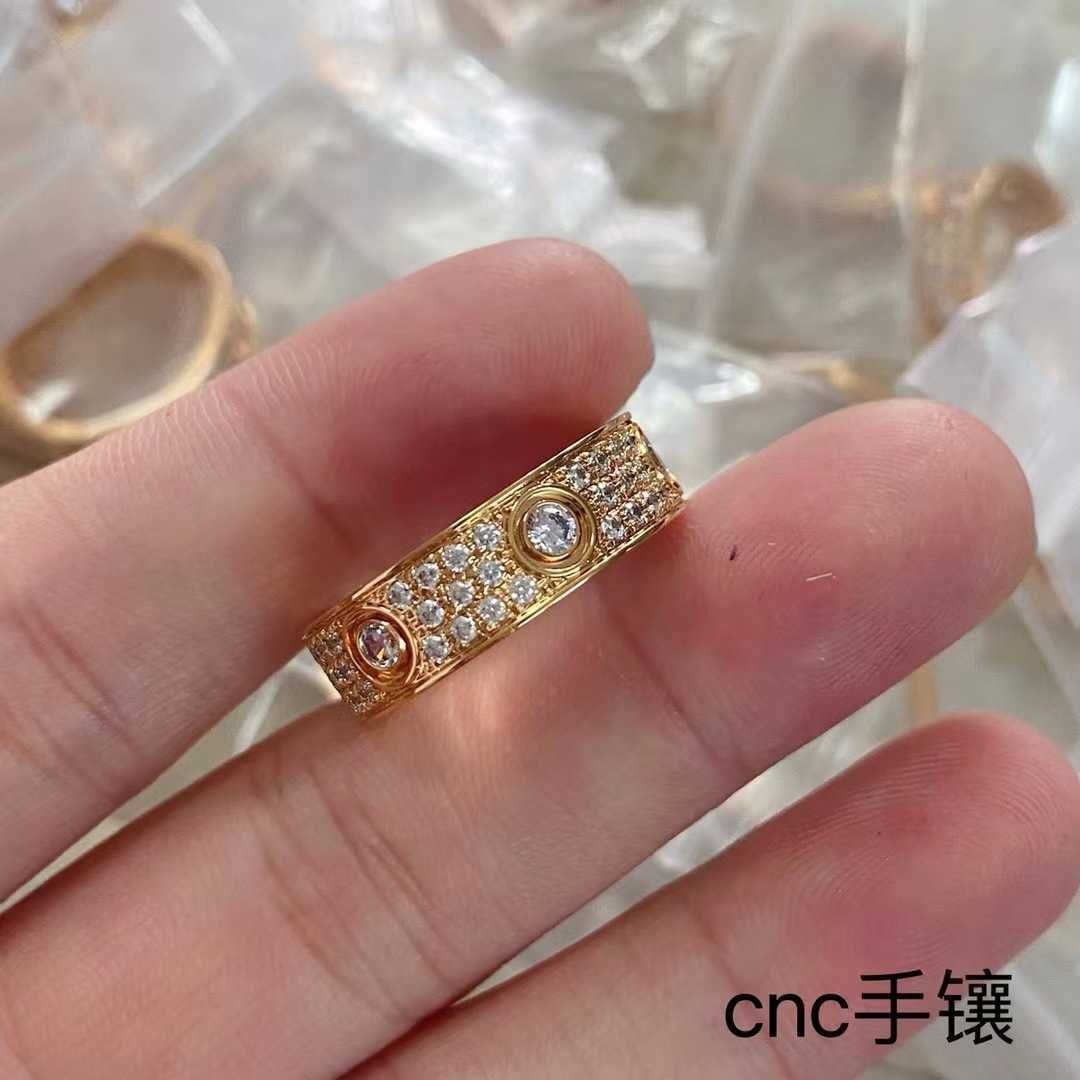 Rose Gold Three Row with Main Diamond