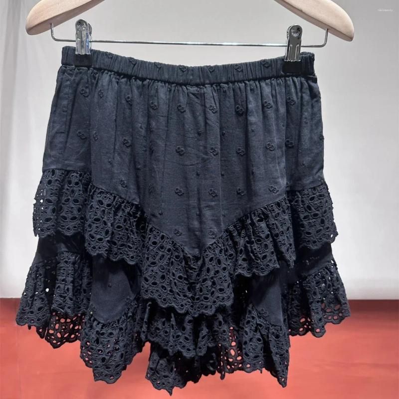 Black skirt shorts