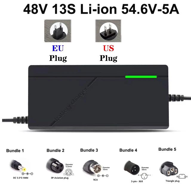 Color:48V 13S Li-ion 5A