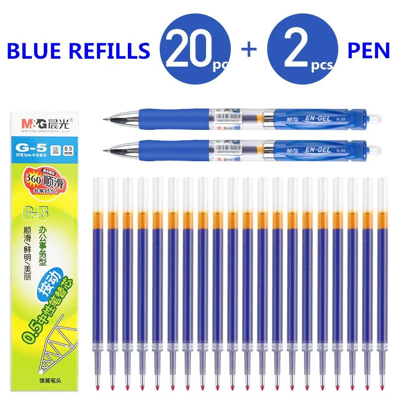 Color:2pens and 20refills