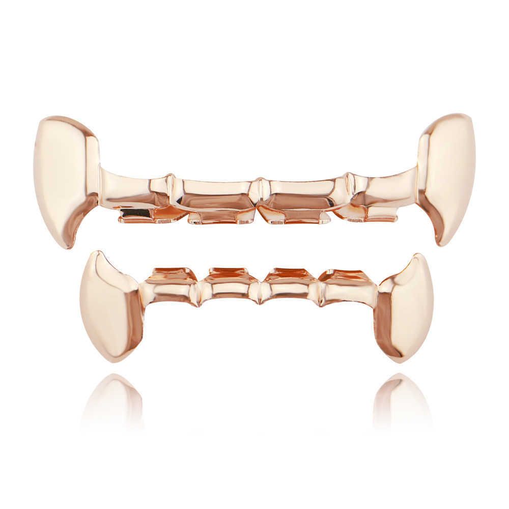 Petites dents de tigre Rose Gold Set