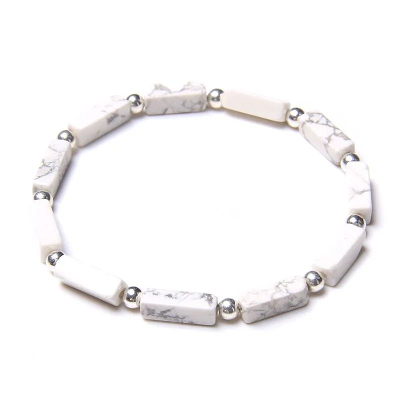 Colore in metallo: White HowliteLength: 21 cm