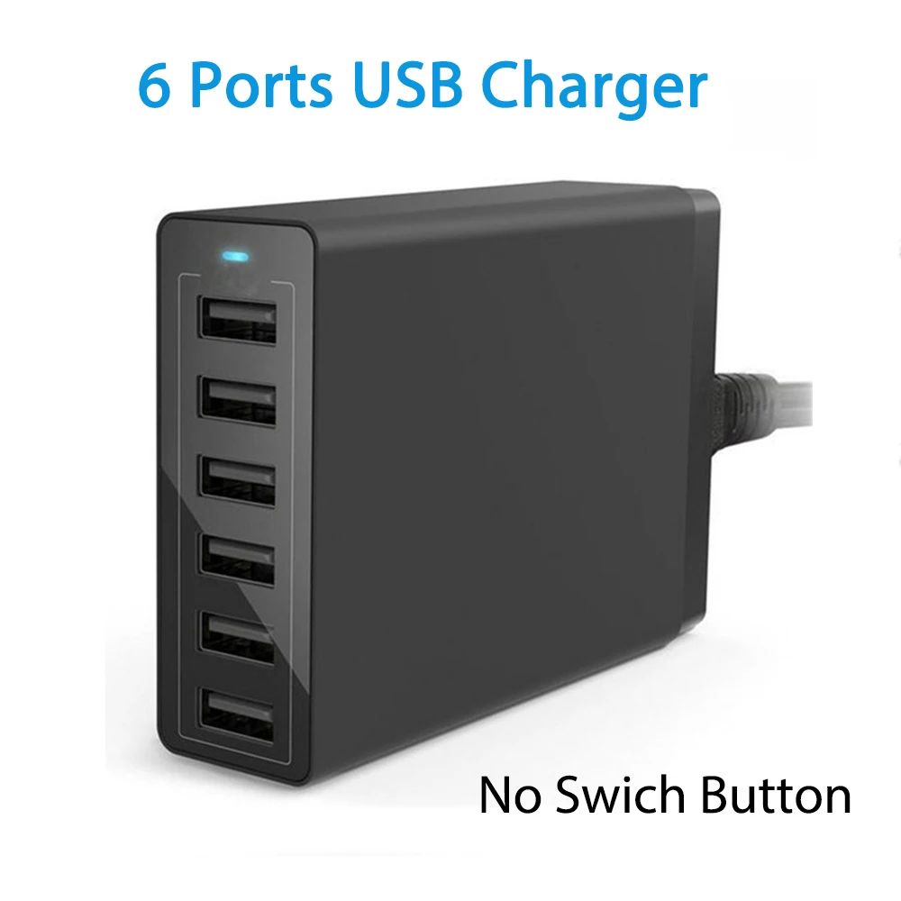 Kolor: Auplug Typ: 6 USB Czarny