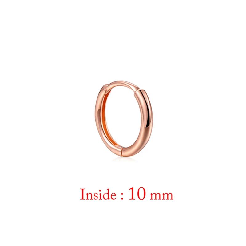 Colore in metallo: 10 mm-rose oro-1pc