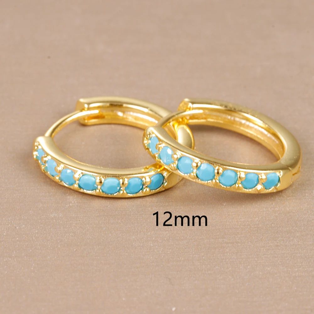 Metal Color:12mm-Gold-Blue