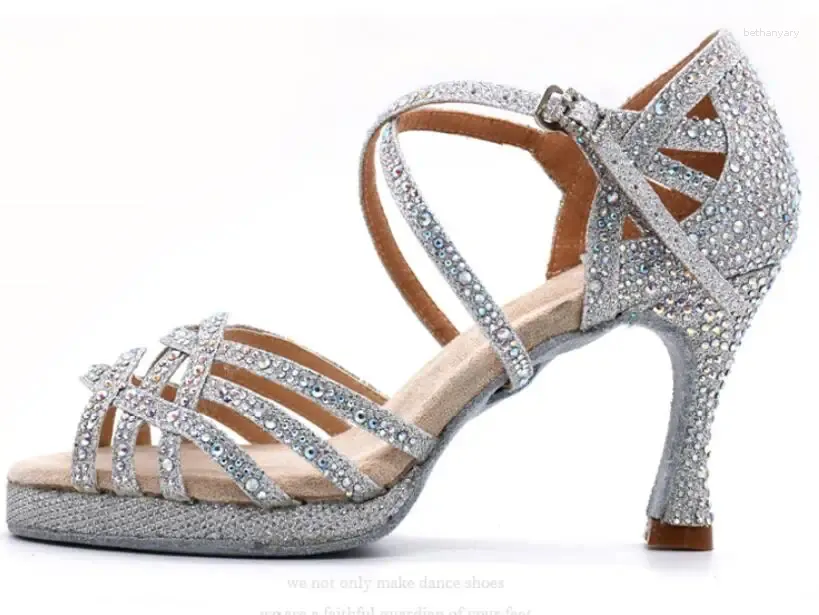 Silver heel 9cm