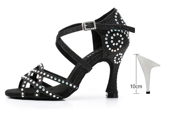 Black heel 10cm