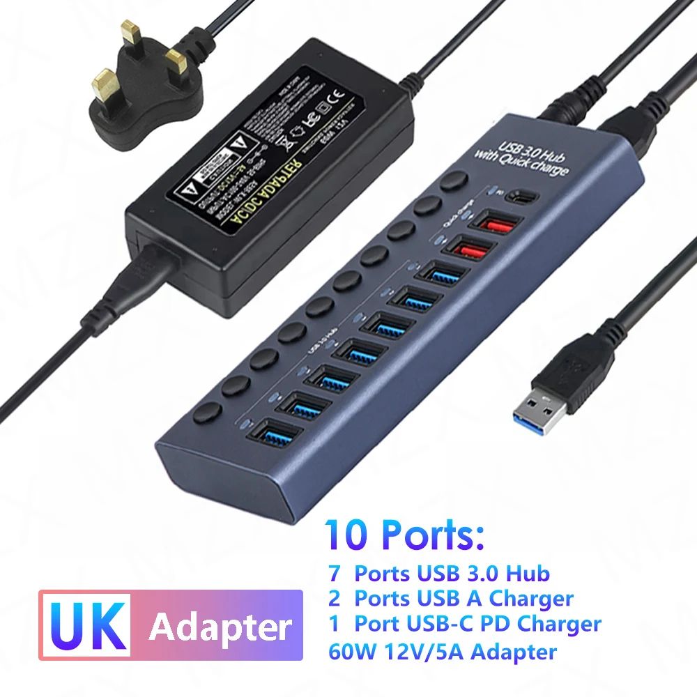 Couleur: 10 Hub Charger UK