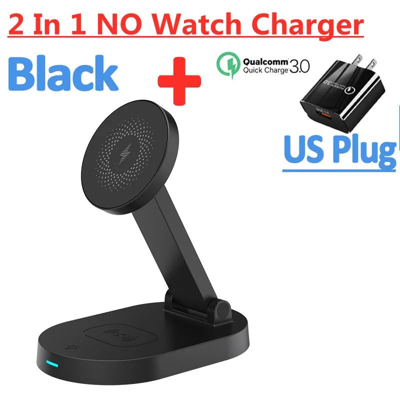 Color:2 In 1 Black US Plug