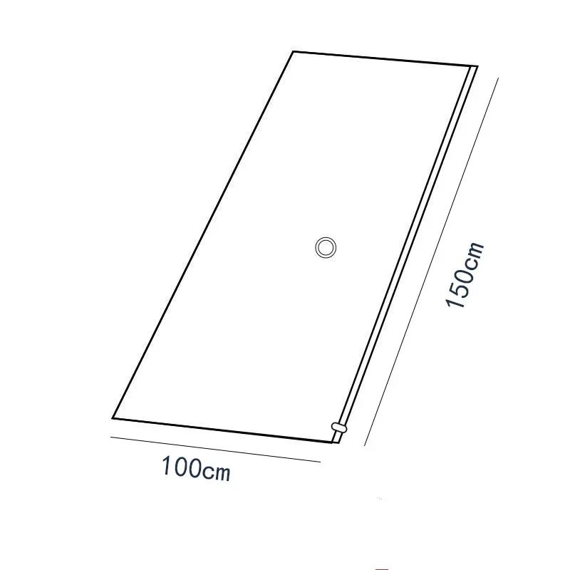 Färg: 150x100 cm-vit