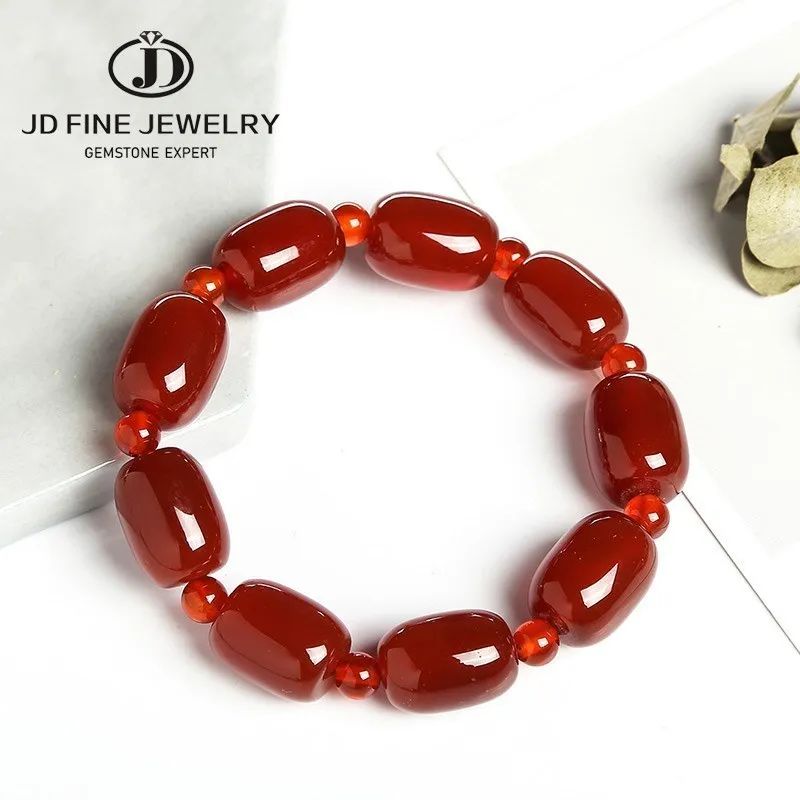 Metal Color:Dark Red Agate