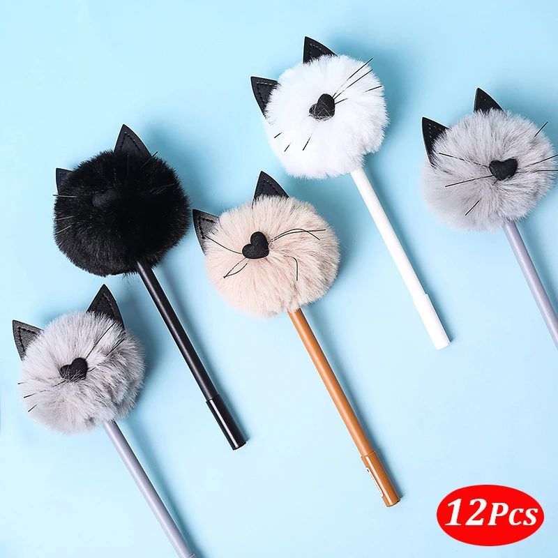 Color:fluffly cat 12pcs