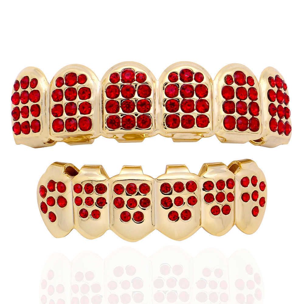 Ensemble de diamant rouge inférieur supérieur 8 inférieur