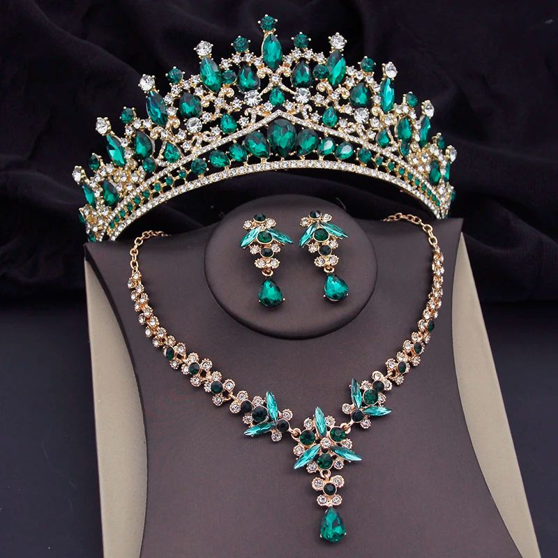 Metal color:Green Crown Sets