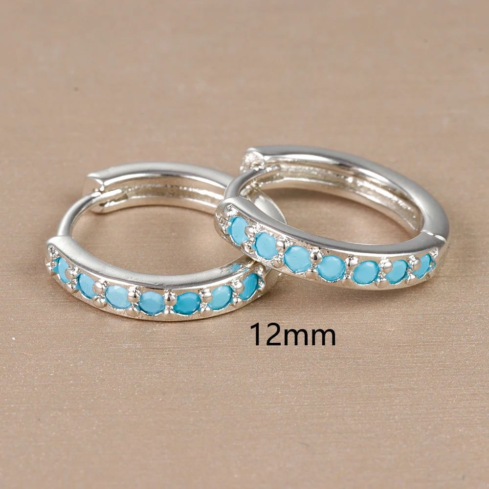 Metal Color:12mm-Silver-Blue