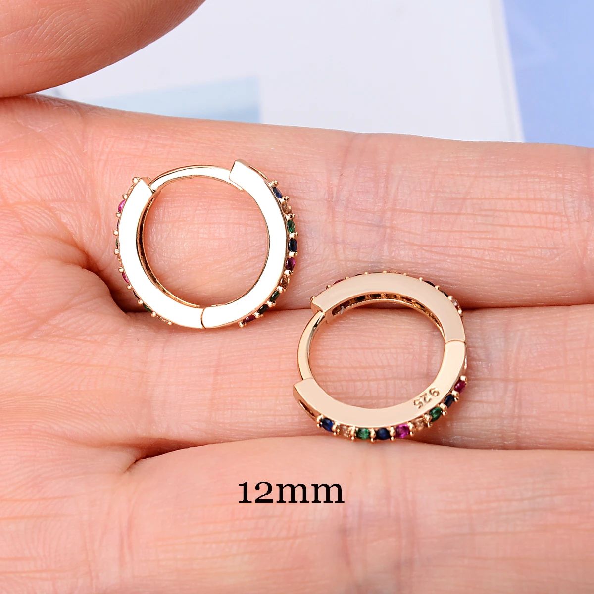 Metalowy kolor: Rainbow Gold 12 mm