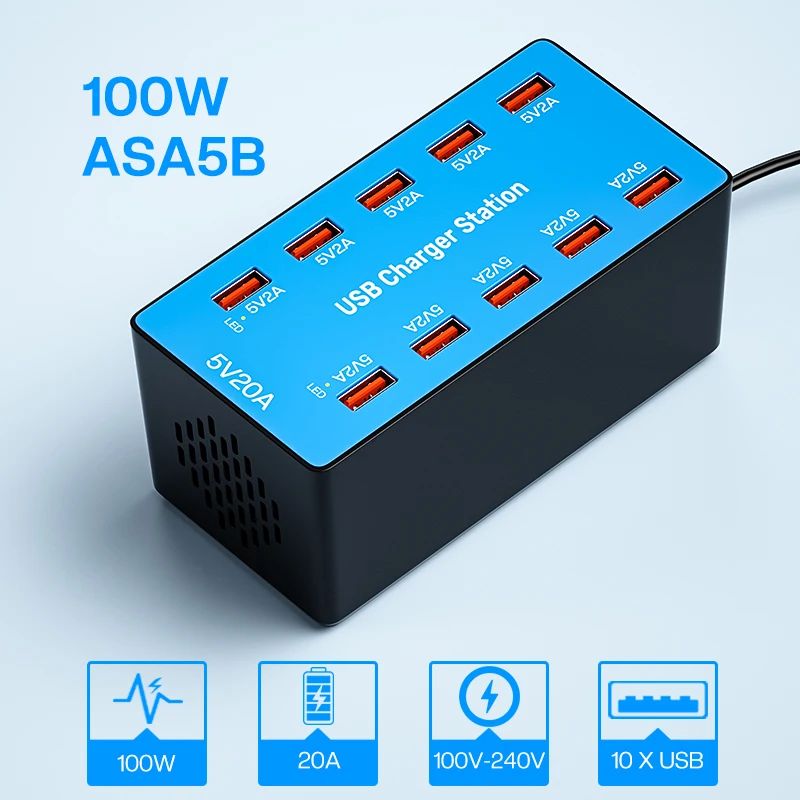 Farbe: EU -Plugplug -Typ: ASA5B 10ports