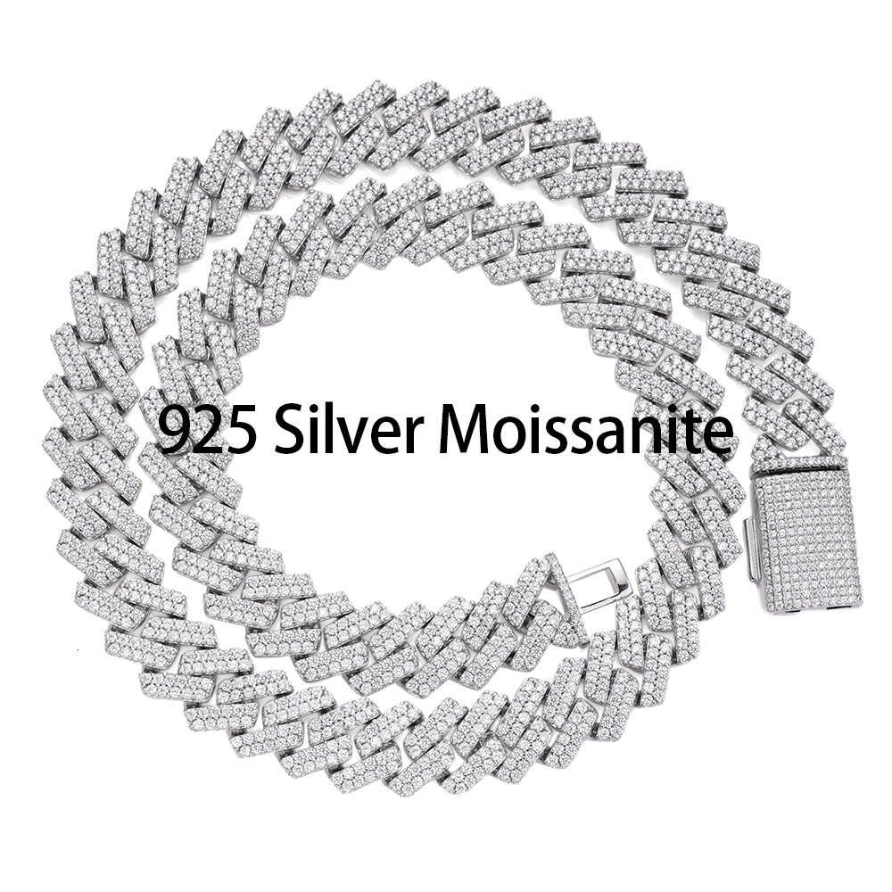 925 Zilver met Moissanite-16 inch