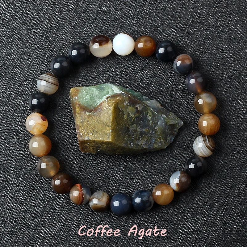 Metal Color:18 Coffee Agate