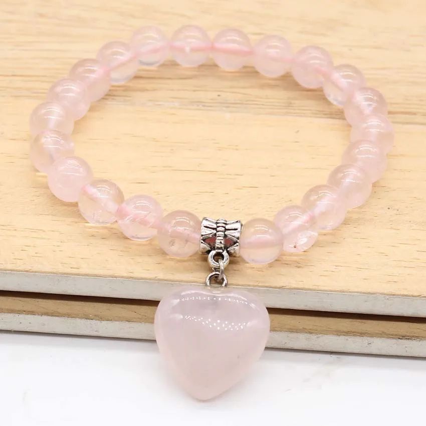 Metal Color:Rose QuartzLength:17.5cm