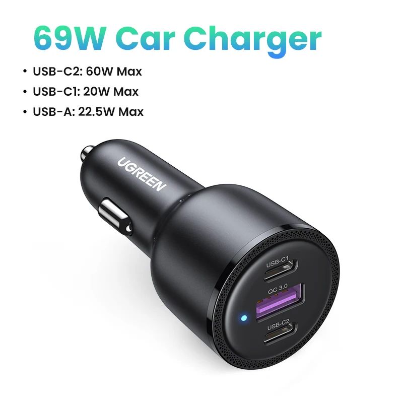 Type de fiche: chargeur de voiture 69W