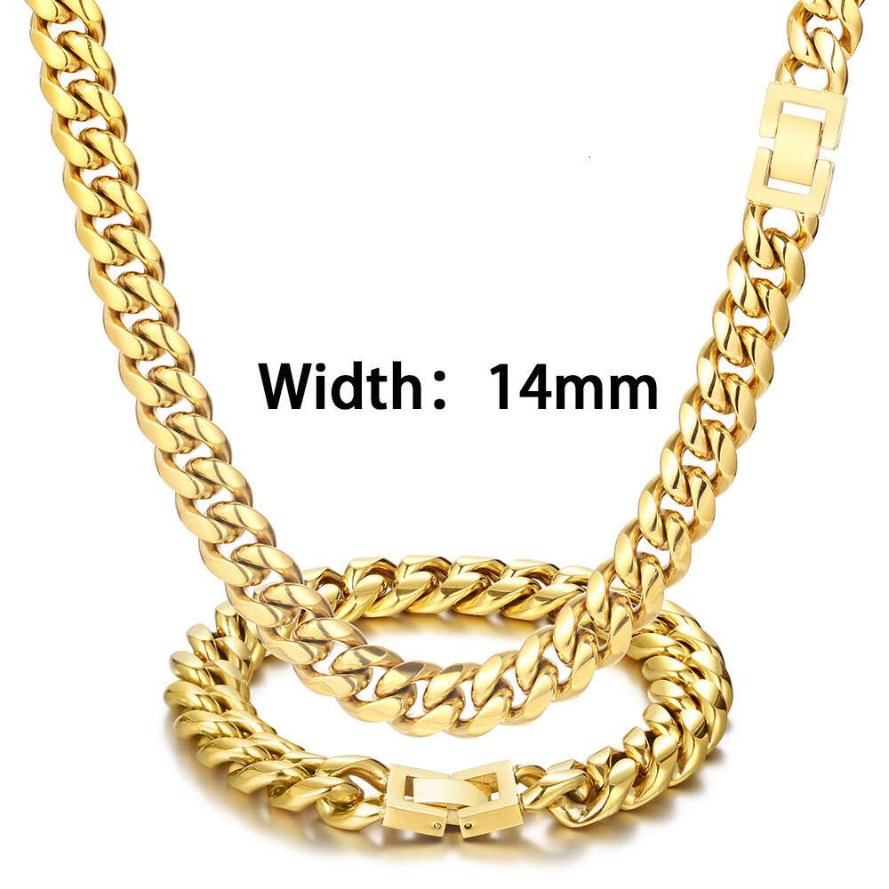 14 mm-Gold-Farbton-Brazelett 8inch (20,32 cm)