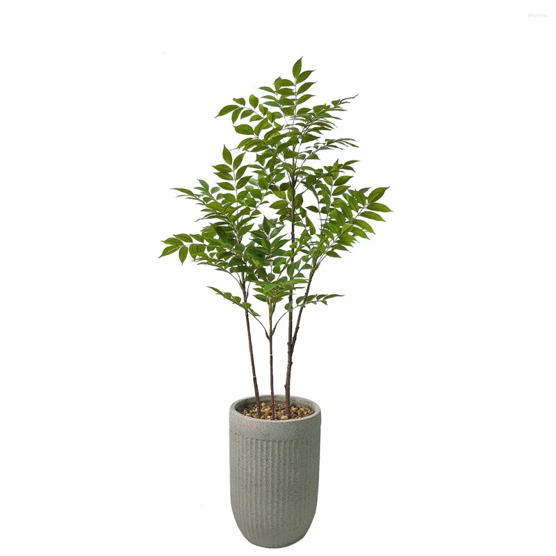 Faux tree potted