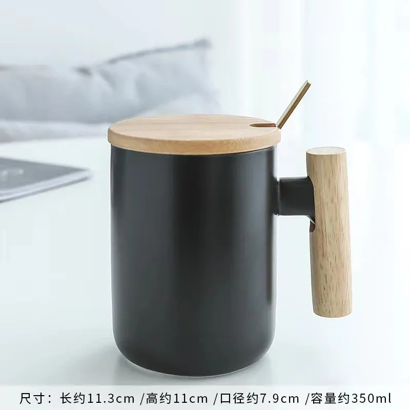 Black Cup Lid Spoon