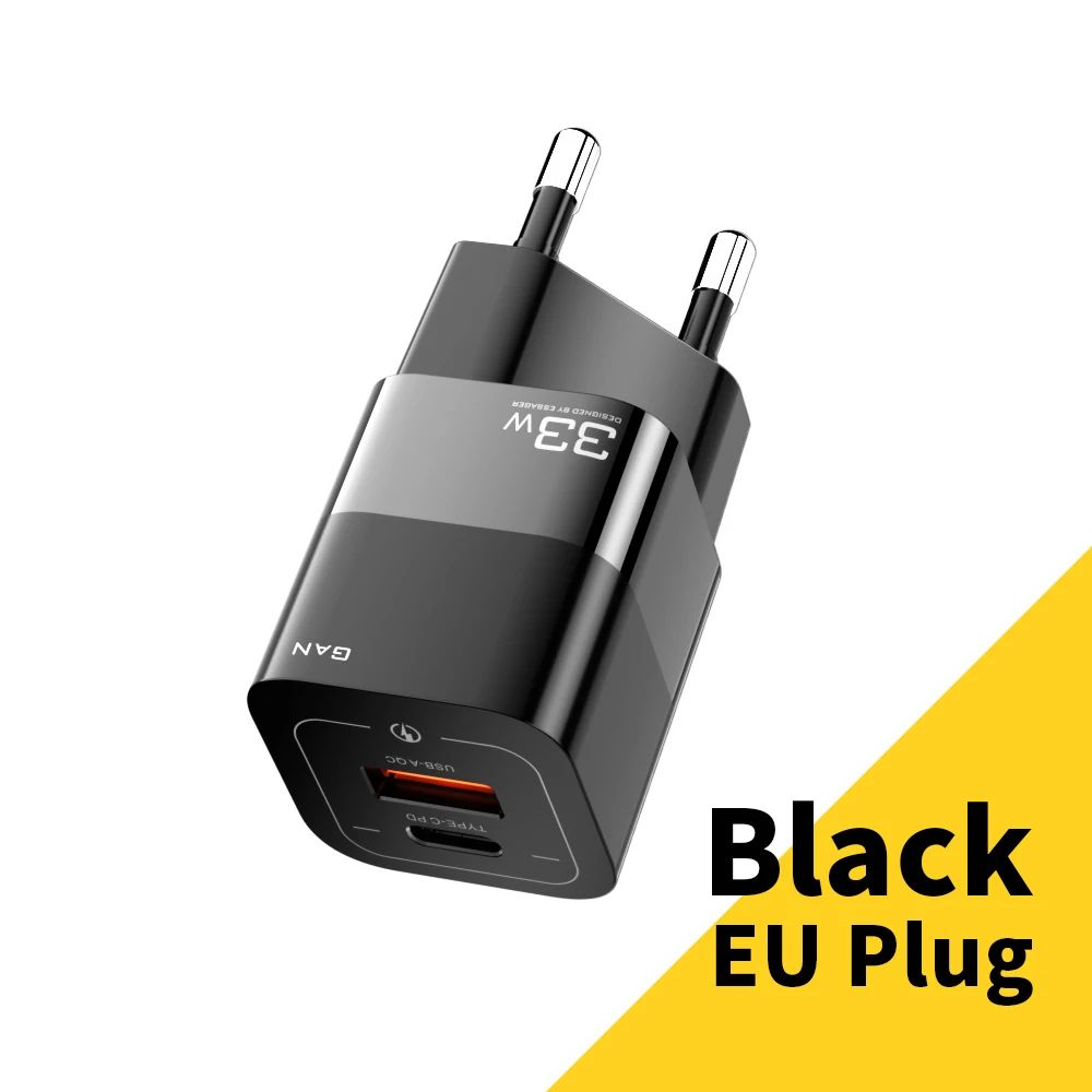 Plugtyp: EU -plugg svart