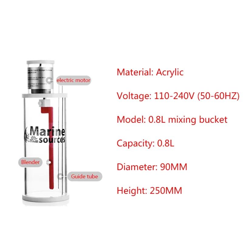 Kolor: 0,8 l beczki 110-240v