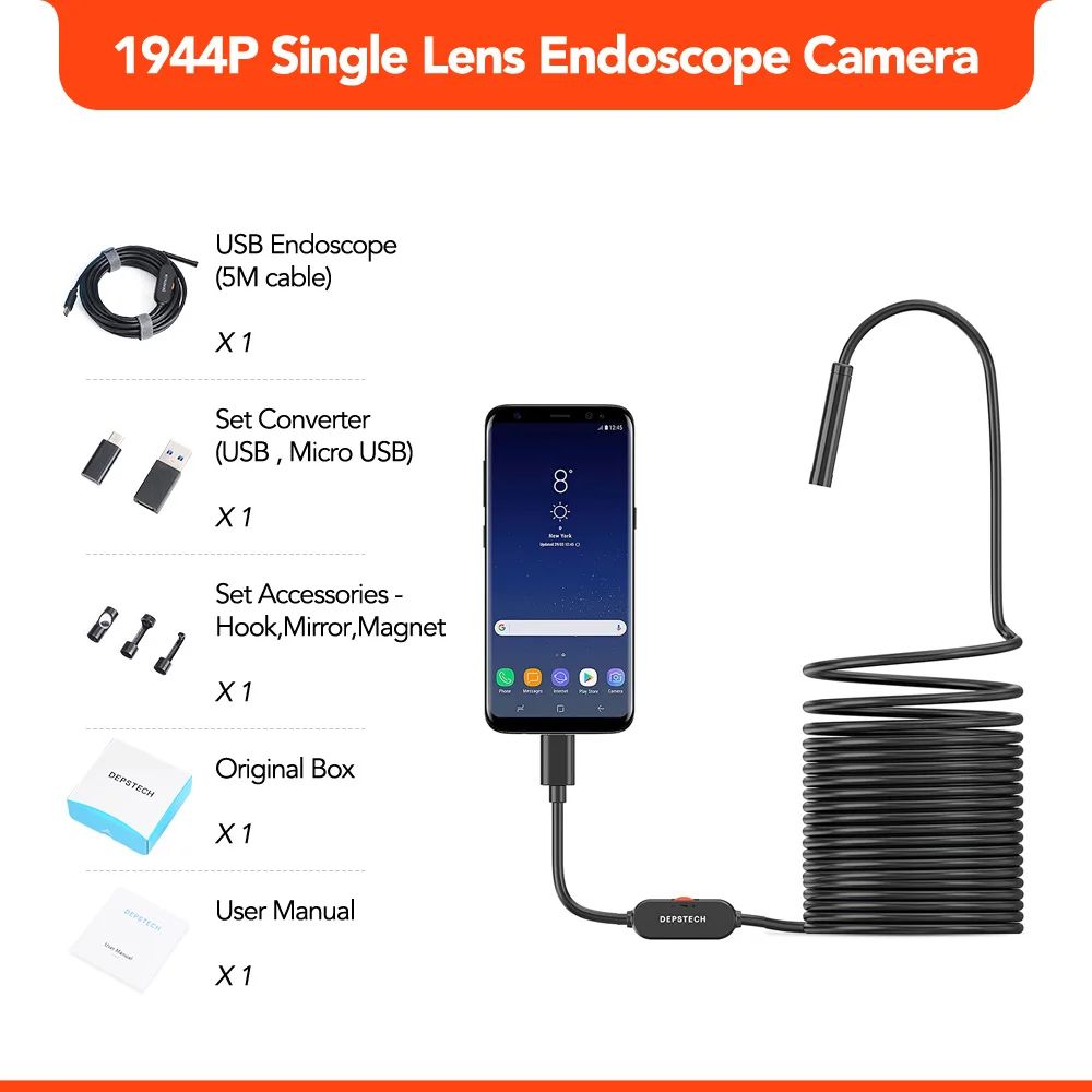 1944p USB Endoscope-5M