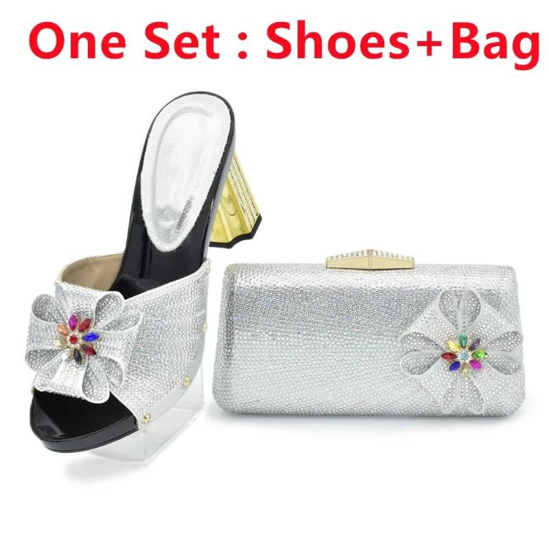 Silver Shoes and Bag