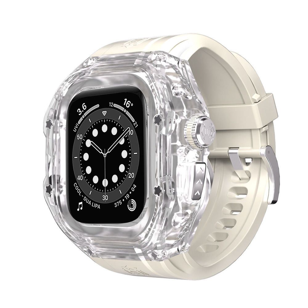 Clear Case+Beige Band