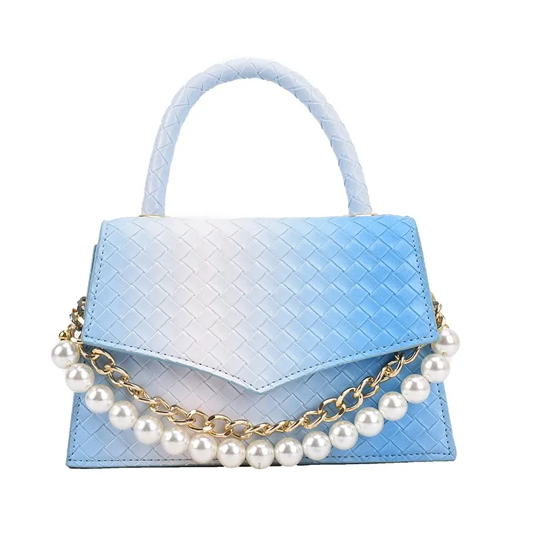 Blue shoulder bag