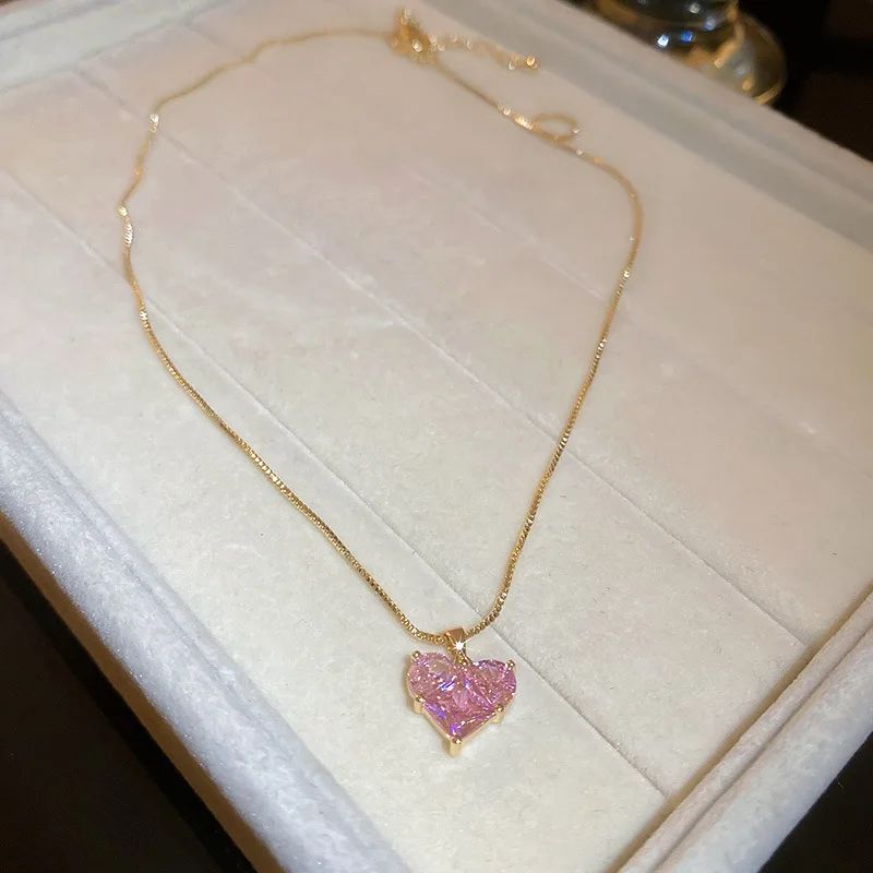 Metal Color:pink necklace