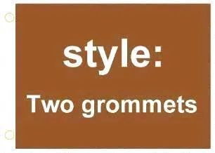 Two grommets