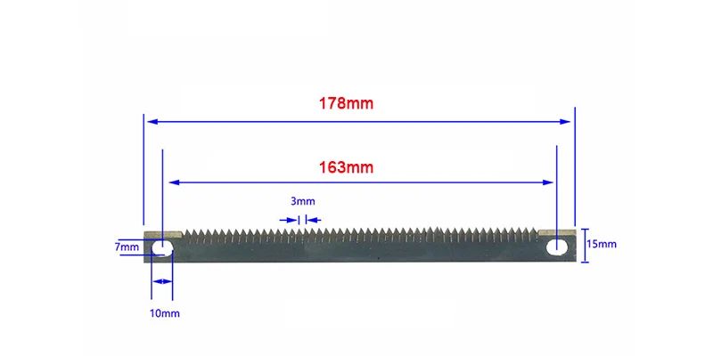 Color:178mm-7x10mm Hole