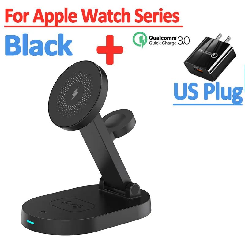 Color:3 In 1 Black US Plug