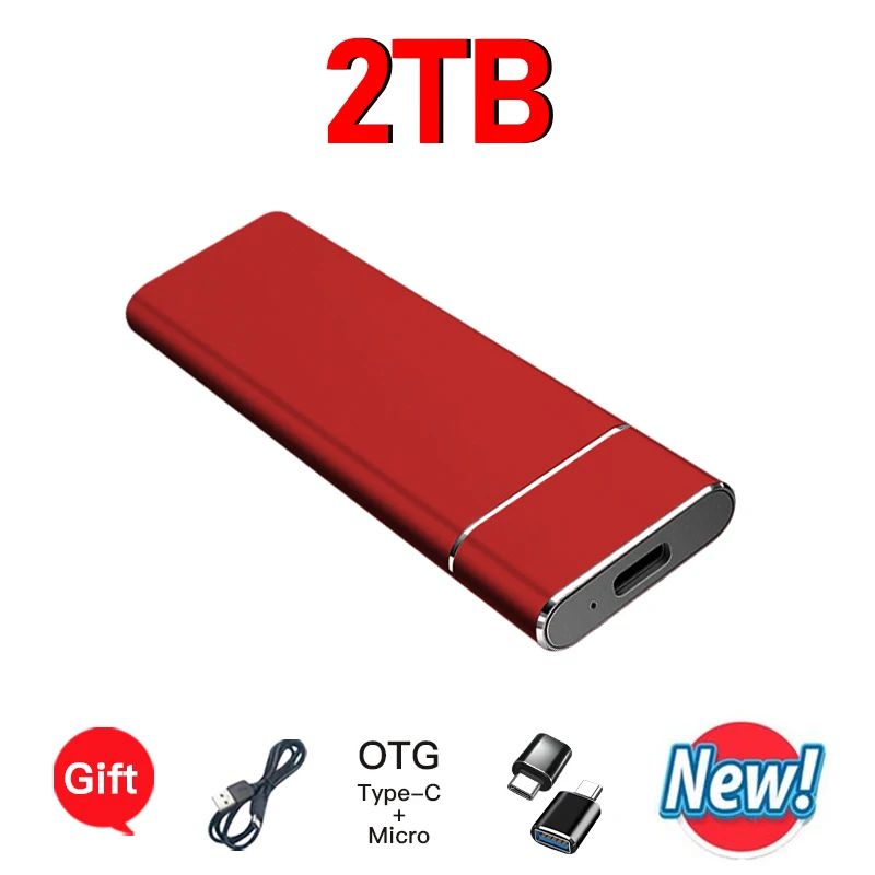 색상 : 빨간색 2TB