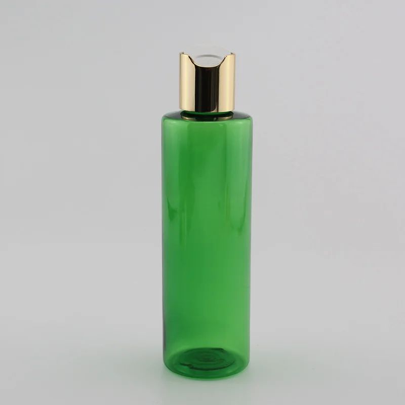 Bottiglia-verde da 200 ml di plastica bianca