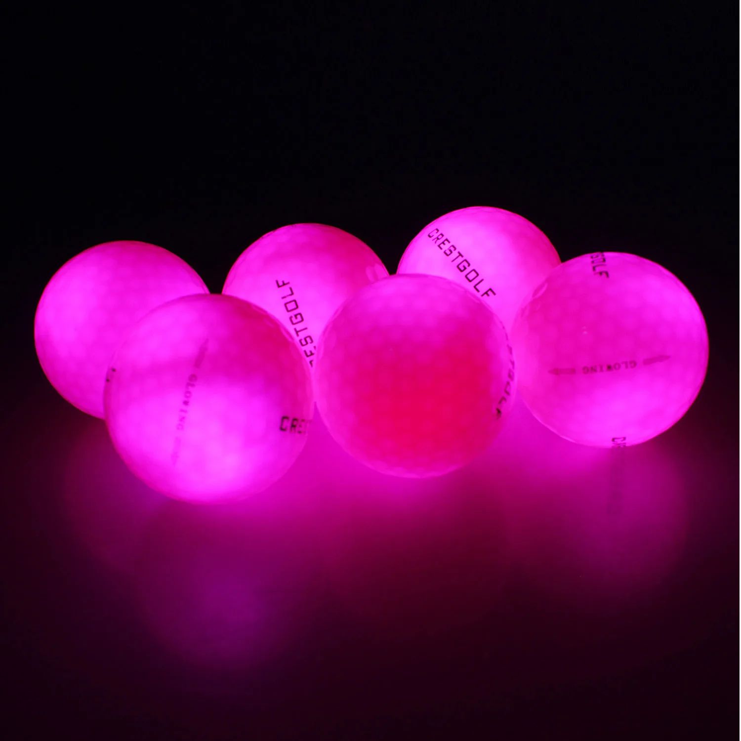 Color:pink golf balls