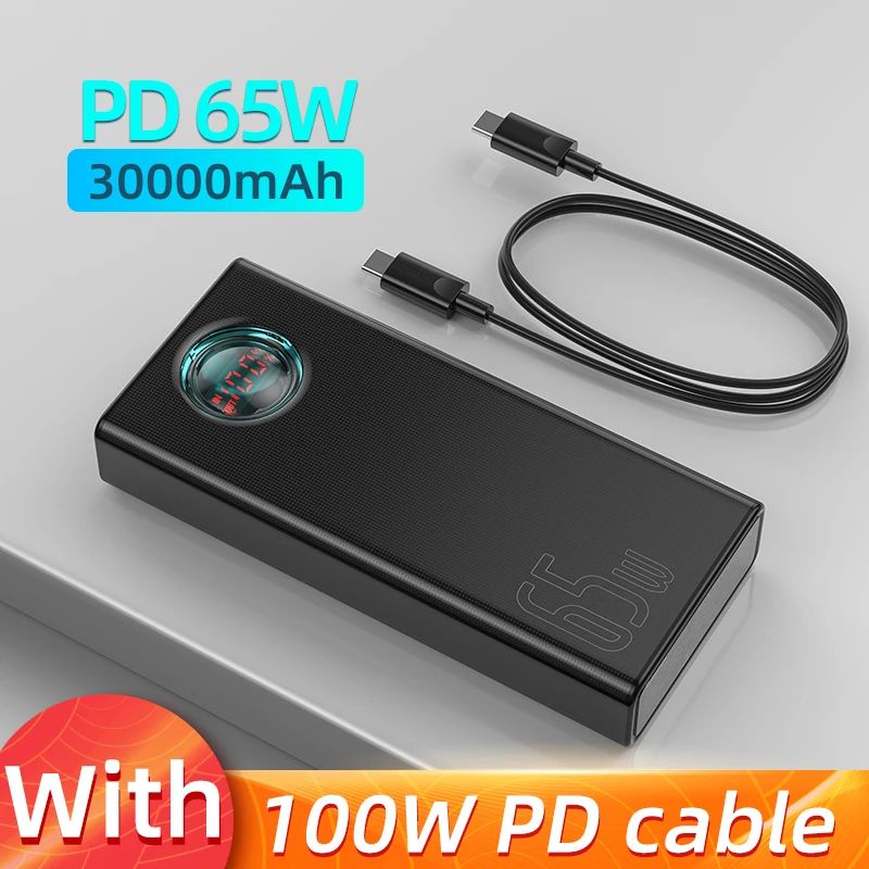 Kleur: 30000 mAh zwart