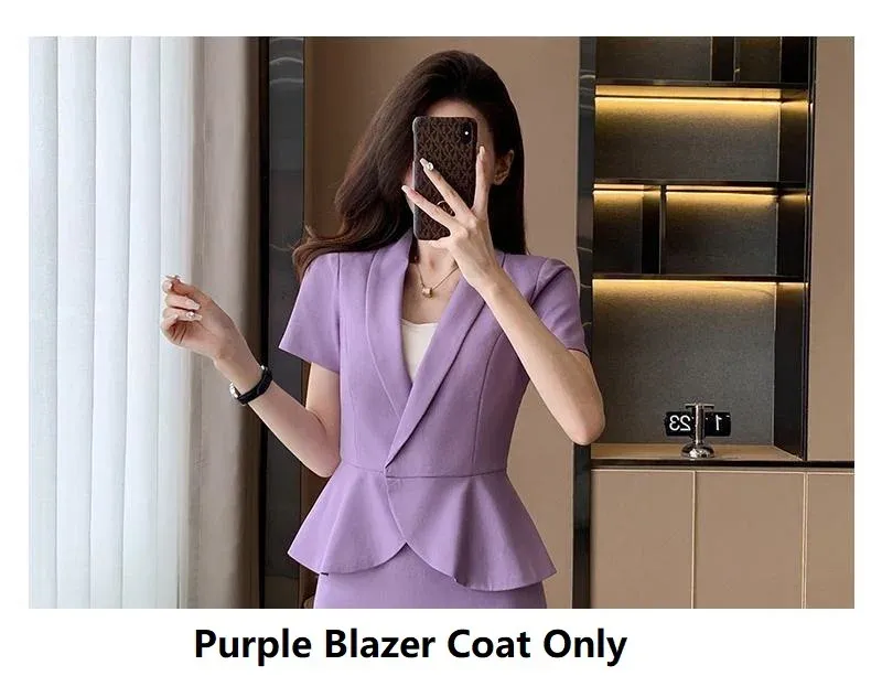 Purple Blazer Coat