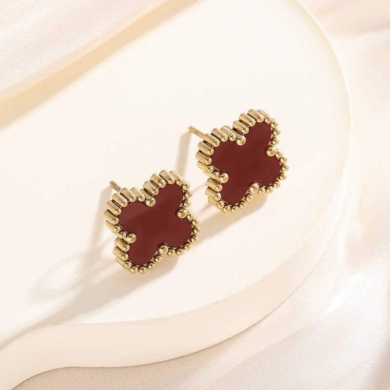 18k Golden Wine Red Shell-18k